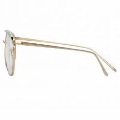 Linda Farrow Auguste C2 Aviator Optical Frame