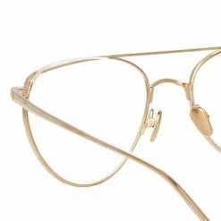 Linda Farrow Auguste C2 Aviator Optical Frame
