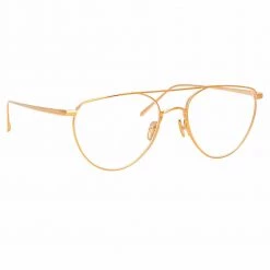 Linda Farrow Auguste C3 Aviator Optical Frame