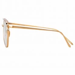 Linda Farrow Auguste C3 Aviator Optical Frame 6 Linda Farrow Auguste C3 Aviator Optical Frame