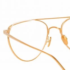 Linda Farrow Auguste C3 Aviator Optical Frame 7 Linda Farrow Auguste C3 Aviator Optical Frame