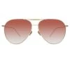 Linda Farrow Carter Aviator Sunglasses In Light Gold