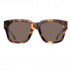 Linda Farrow Women's The Amber | D-Frame Sunglasses In Tortoiseshell (C2)