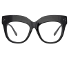 LINDA FARROW (U.K.) The Dunaway | Oversized Optical Frame In Black (C14) The CORE Optical Collection