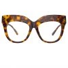 LINDA FARROW (U.K.) The CORE Optical Collection The Dunaway | Oversized Optical Frame In Tortoiseshell (C15)