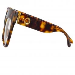LINDA FARROW (U.K.) The CORE Optical Collection The Dunaway | Oversized Optical Frame In Tortoiseshell (C15) 6 LINDA FARROW (U.K.) The CORE Optical Collection The Dunaway | Oversized Optical Frame In Tortoiseshell (C15)
