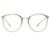 Linda Farrow Calthorpe Oval Optical Frame In Clear