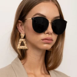 Linda Farrow Women's The Kings | Oversized Sunglasses In Brown Frame (C20)