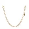 LINDA FARROW (U.K.) Accessories Cream Square Link Acetate Chain