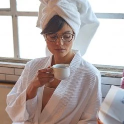 LINDA FARROW (U.K.) Luis Oval Optical Frame In White Gold And Black