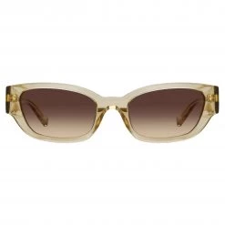 LINDA FARROW (U.K.) Magda Butrym Cat Eye Sunglasses In Yellow