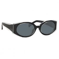 Women's Matthew Williamson Bluebell Cat Eye Sunglasses In Black