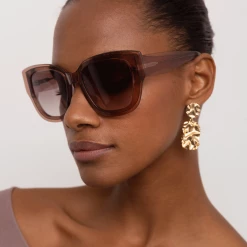 Matthew Williamson Senna D-Frame Sunglasses In Tortoiseshell Women's