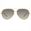 Matthew Williamson Magnolia Sunglasses In Yellow Gold