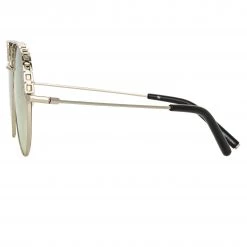 Matthew Williamson Magnolia Sunglasses In Silver