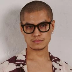 LINDA FARROW (U.K.) Burton Optical D-Frame In Black