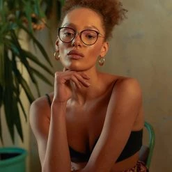 Linda Farrow The Calthorpe | Oval Optical Frame In Black (C1)