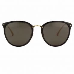 Linda Farrow The Calthorpe | Oval Sunglasses In Black Frame (C13)