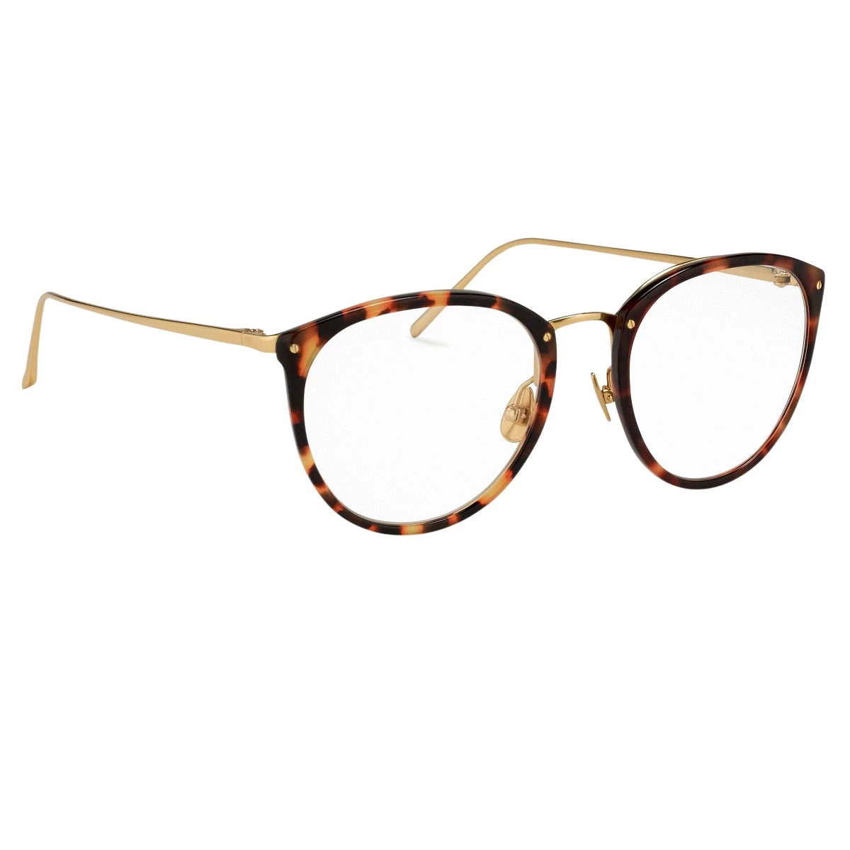 Linda Farrow The Calthorpe | Oval Optical Frame In Tortoiseshell (C15) 2 Linda Farrow The Calthorpe | Oval Optical Frame In Tortoiseshell (C15)