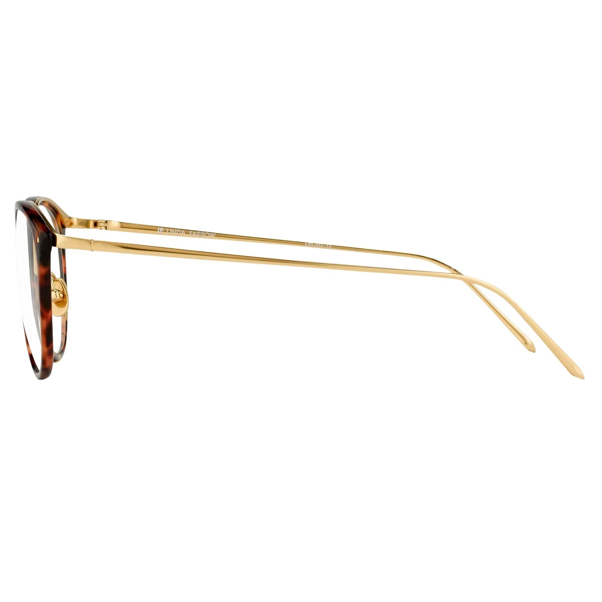 Linda Farrow The Calthorpe | Oval Optical Frame In Tortoiseshell (C15) 4 Linda Farrow The Calthorpe | Oval Optical Frame In Tortoiseshell (C15)