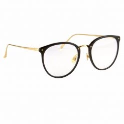 Linda Farrow The Calthorpe | Oval Optical Frame In Black (C1)