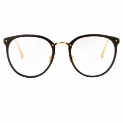 Linda Farrow The CORE Optical Collection The Calthorpe | Mens' Oval Optical Frame In Black (C1)