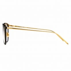 Linda Farrow The CORE Optical Collection The Calthorpe | Mens' Oval Optical Frame In Black (C1)