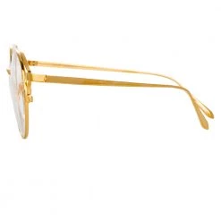 Aviator Linda Farrow Rayan C8 Oval Optical Frame